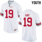 NCAA Ohio State Buckeyes Youth #19 Dallas Gant White Nike Football College Jersey UUJ5645CQ